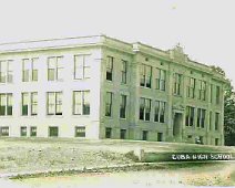 CubaHS-circa1911 Cuba High School Post Card; from the Emma Lou King collection.